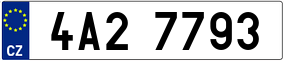 Trailer License Plate